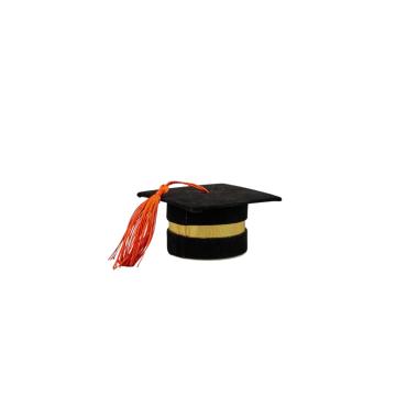 Cappello nero laurea 8x8x4cm 1067444