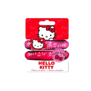Hello kitty 2elastici glitter h09316 mc