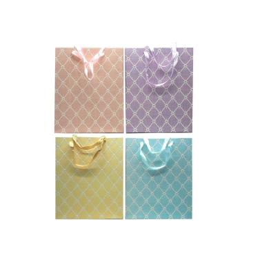 Borsa carta media h.32x26x10cm ass