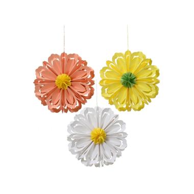 Fiore decorativo carta 40x15 ass 807687