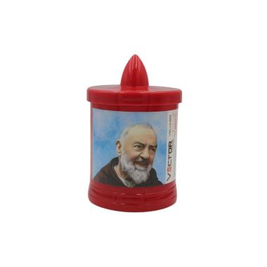 Lumino votivo batt.h.11xd.6,5cm velum09
