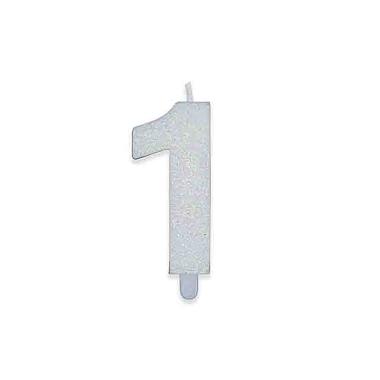 Candelina numerale glitter n1 73871