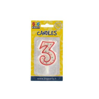 CANDELINA NUMERALE "3" CC06033
