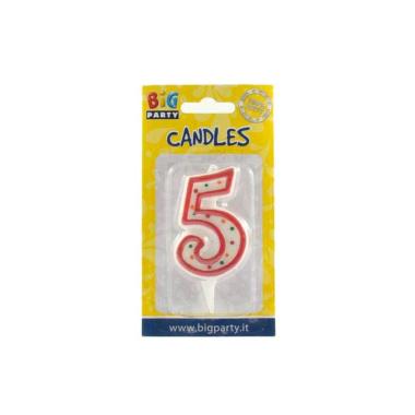 CANDELINA NUMERALE "5" CC06035