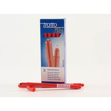 TRATTO PEN METAL ROSSO 12pz 830702