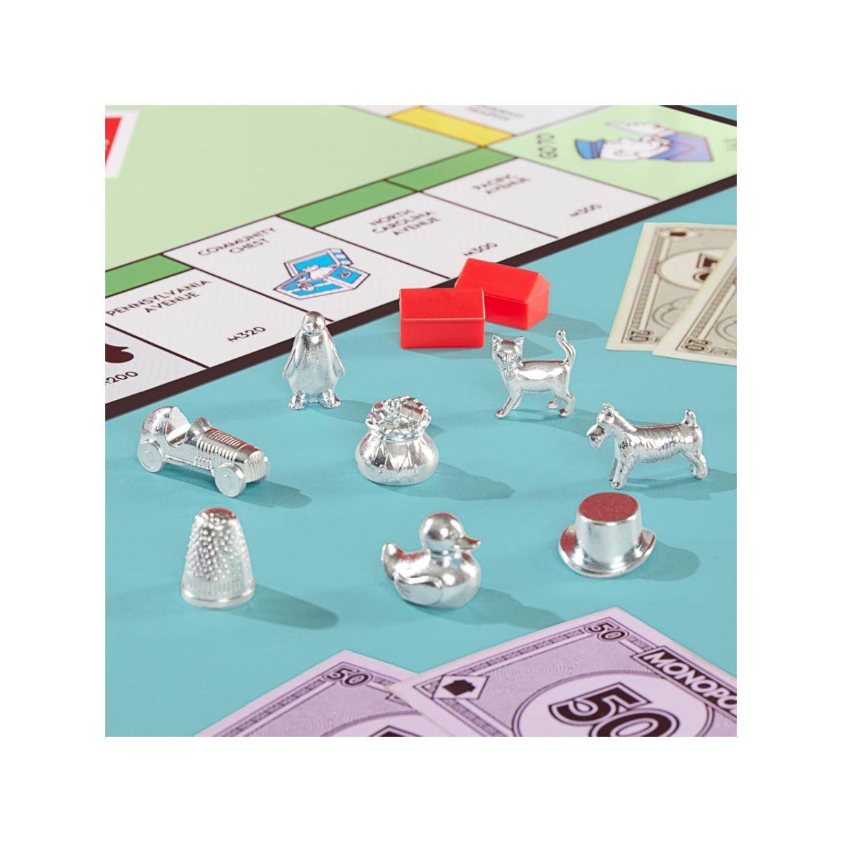 Hasbro Monopoly Classic Refresh. Gioco da Tavolo per Famiglia 2-6 Giocatori 8+ Anni