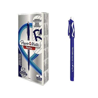 PENNA PAPER MATE REPLAY 12pz BLU 0011 $