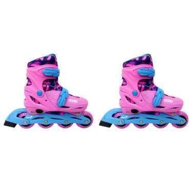 Pattini in-line 31/34 rosa 707400036