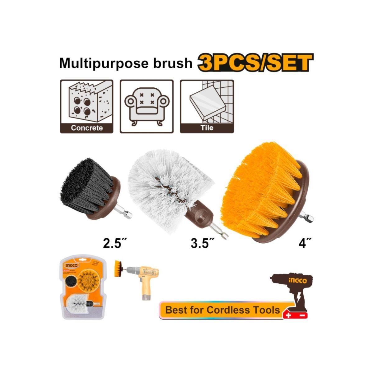 Spazzole multiuso 3 pz wcb0301