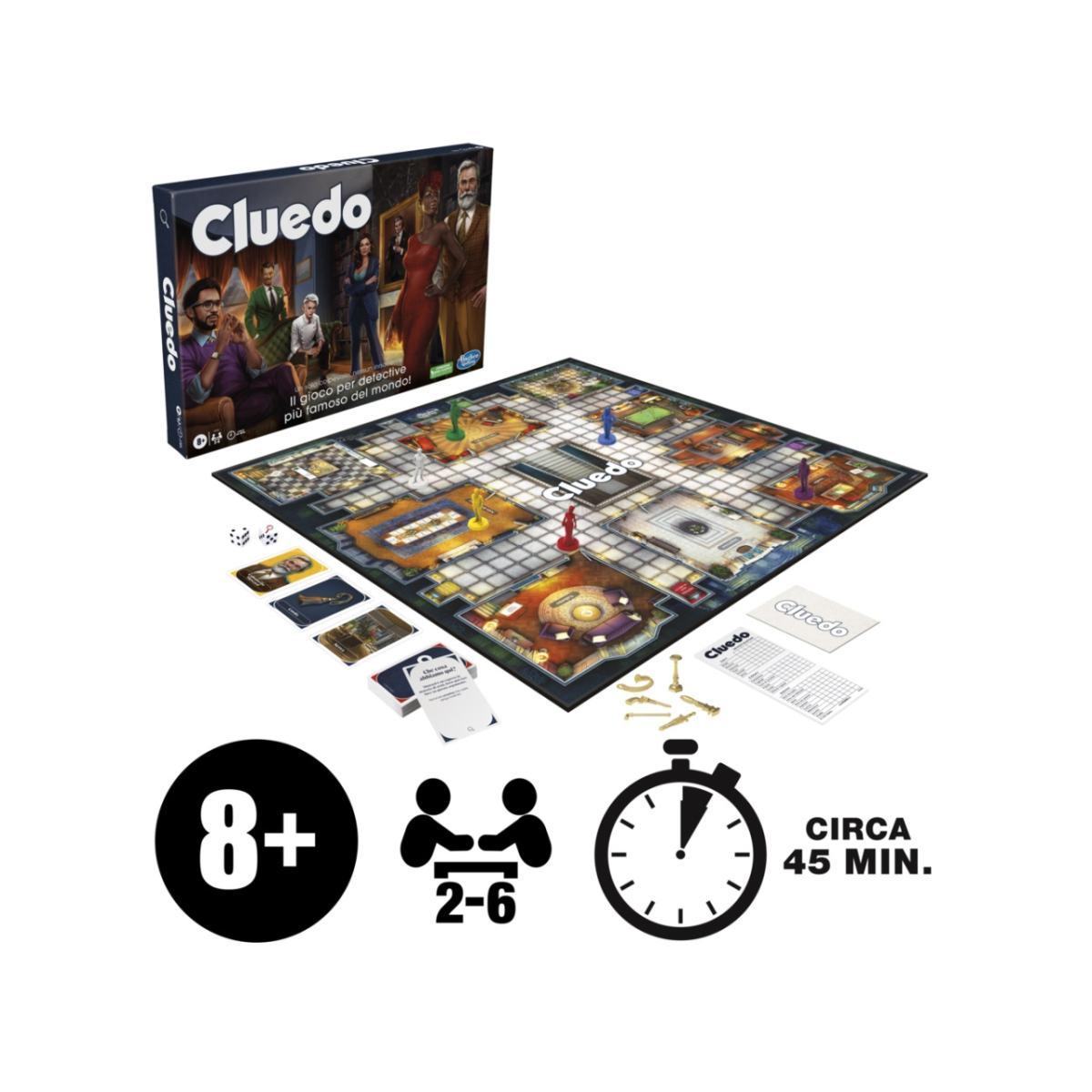 Hasbro Cluedo Classico. Gioco da Tavolo di Mistero 8+ Anni