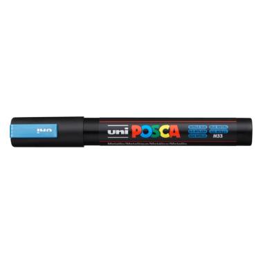 Uni posca punta media blu metal m pc5m bm
