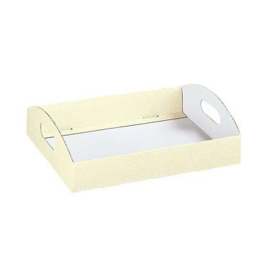 VASSOIO 435x290x45  SETA AVORIO 14170