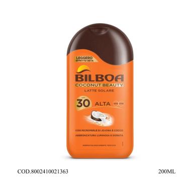 Bilboa Coconut Beauty Latte Solare SPF30 -  200ml