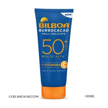 Bilboa Burrocacao Crema Solare Pelli Delicate - 180ml