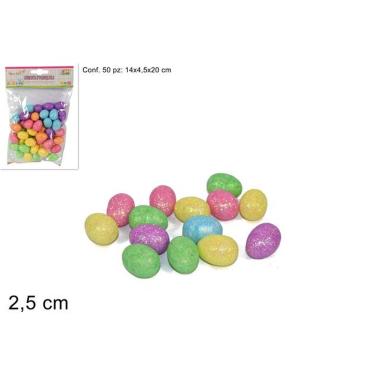 UOVO GLITTERATE 50pz 2,5cm  CA010440