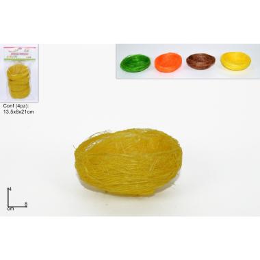 Nidi raffia 4pz ass xpa17000661