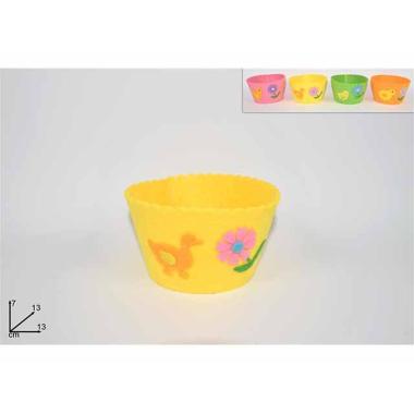Cesto feltro tondo 13cm4col xpa17000611