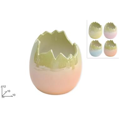 Vaso uovo ceramica 12cm ass xpa24003131