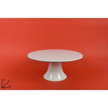 Alzata plas. bianco d.22cm dev21002251