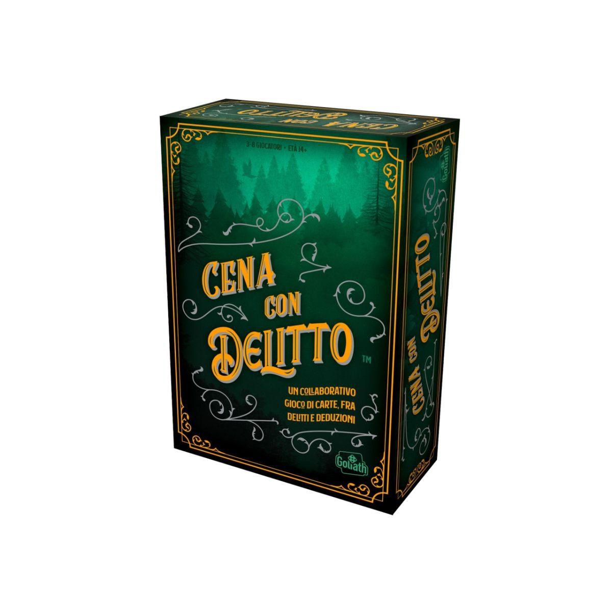 Goliath Cena con Delitto. Gioco di Carte Collaborativo. Mistero e Logica