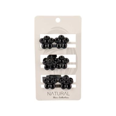 Pinza per capelli con fiore 6pz 038891