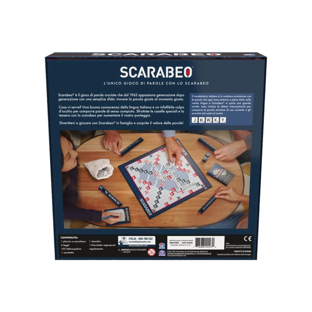 Spin Master Scarabeo Classico. Edizione 2023. Gioco di Parole e Logica 8+ Anni