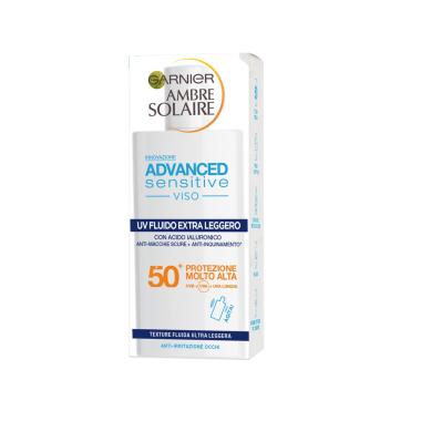 Garnier Ambre Solaire Advanced Sensitive UV Fluido SPF50+ - Viso