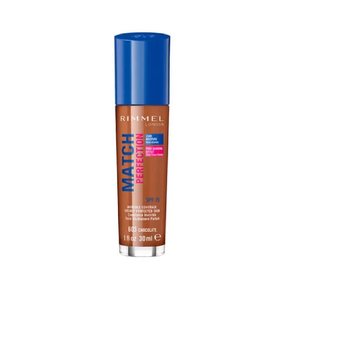 Rimmel Match Perfection Foundation SPF15 - 603 Chocolate 30ml