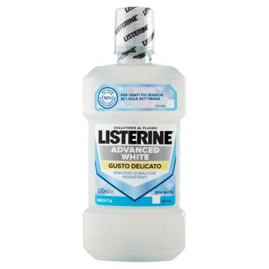 Listerine Advanced White Collutorio Sbiancante Gusto Delicato 500ml