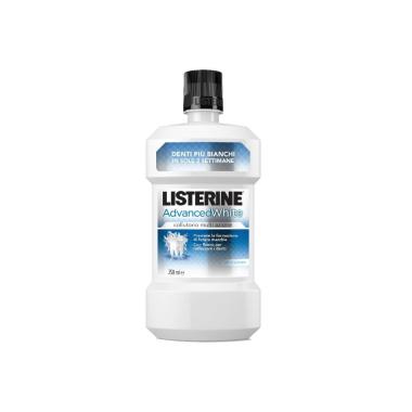 Listerine Advanced White Collutorio Sbiancante 250ml  Denti Più Bianchi e Puliti, Non Abrasivo