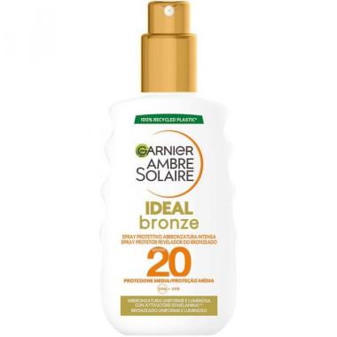 Garnier Ambre Solaire Ideal Bronze SPF20 Spray Protettivo Autoabbronzante