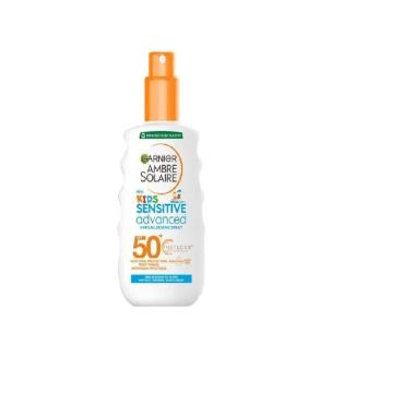 Garnier Ambre Solaire Kids Sensitive Advanced Spray SPF 50. Protezione Solare per Bambini