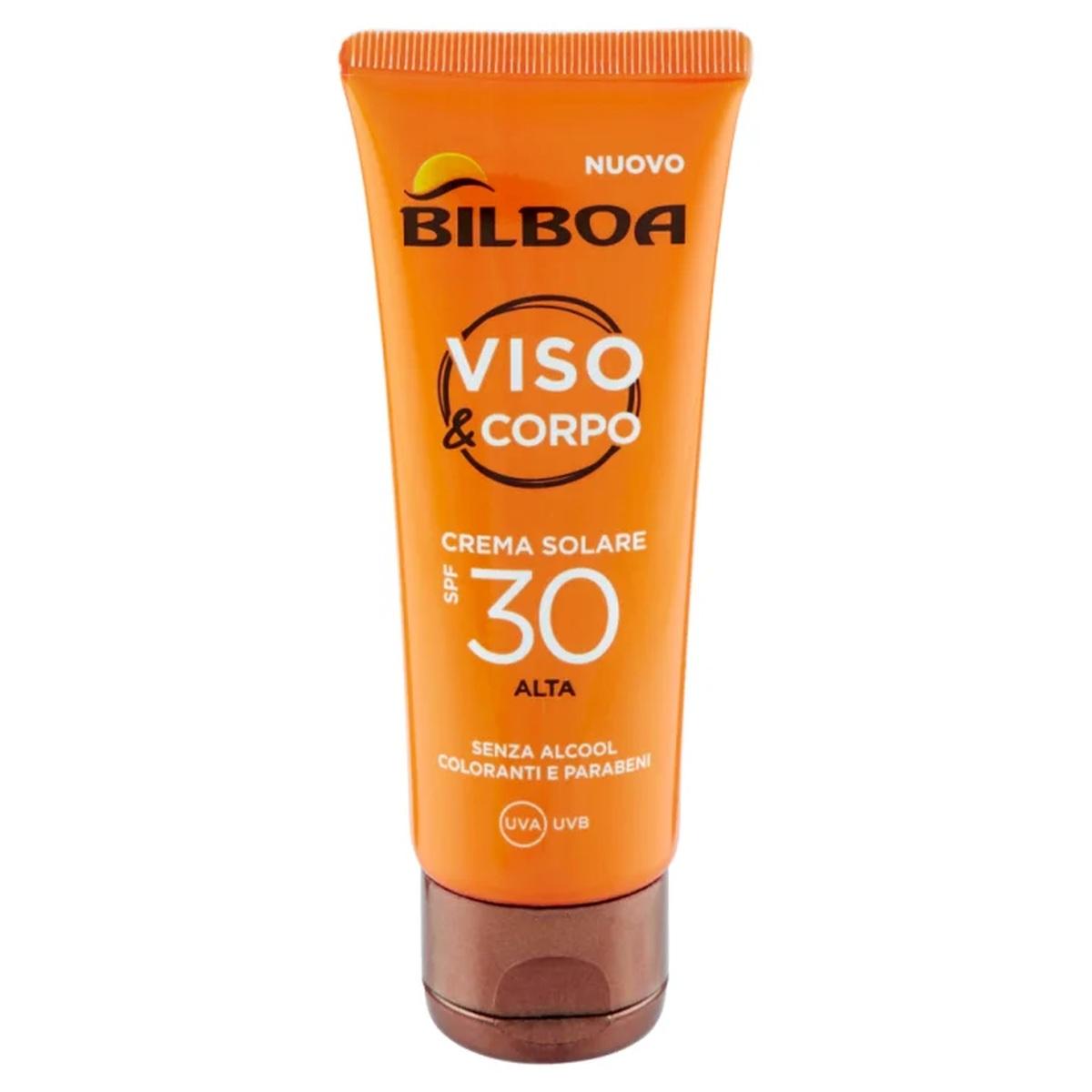 Bilboa Viso & Corpo Crema Solare SPF 30 Alta Protezione 200ml