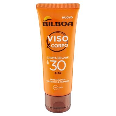 Bilboa Viso & Corpo Crema Solare SPF 30 Alta Protezione 200ml