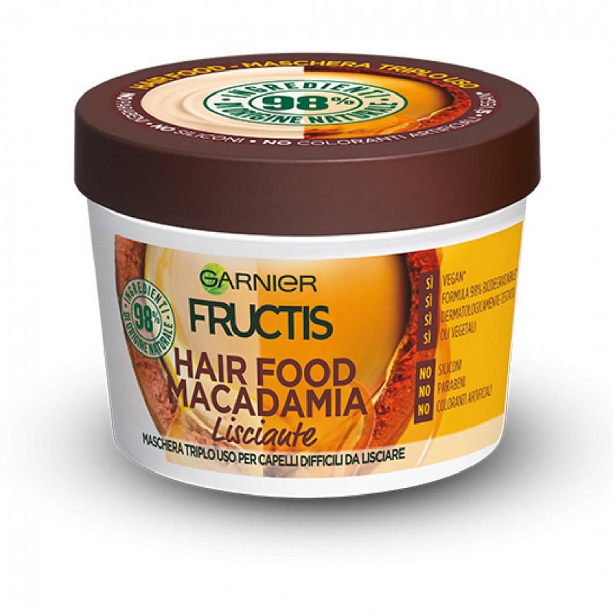 Garnier Fructis Hair Food Macadamia Maschera Lisciante 3-in-1 - 390 ml