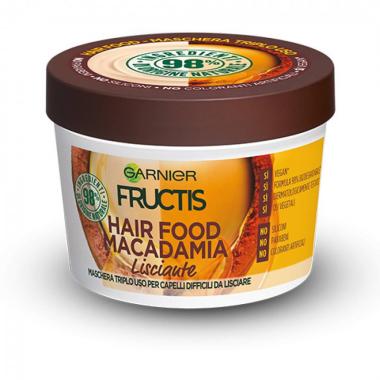 Garnier Fructis Hair Food Macadamia Maschera Lisciante 3-in-1 - 390 ml