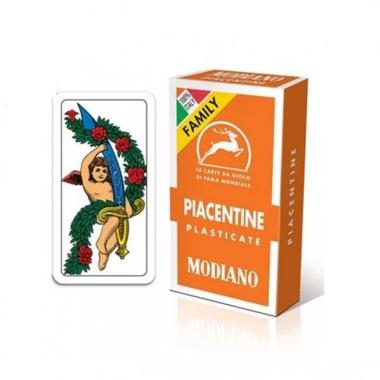 Carte da Gioco Regionali Piacentine N. 53 Modiano - Mazzo da 40 Carte per Scopa, briscola