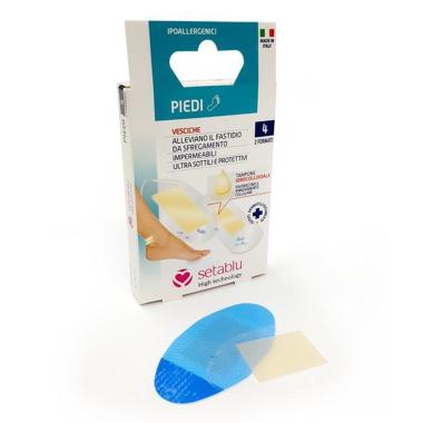 Setablu Cerotti Idrocolloidali per Vesciche - 4 Pezzi Sollievo Immediato