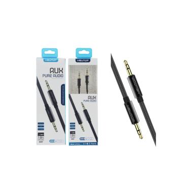 Newtop AUX05 Cavo Audio AUX Jack 3.5mm - 1 Metro in Nylon Intrecciato M/M per Auto, Smartphone, PC