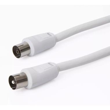 Cavo Prolunga Antenna TV Coassiale 1,5m - Connettori Maschio/Femmina per Digitale Terrestre