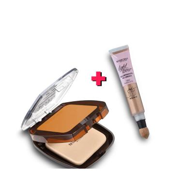 Deborah 24h Perfect Fondotinta Compatto N.04 Caramel + Illuminante Viso