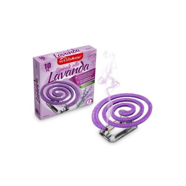 Setablu Spirali Antizanzare alla Lavanda - Confezione da 10 Spiralii con Supporto