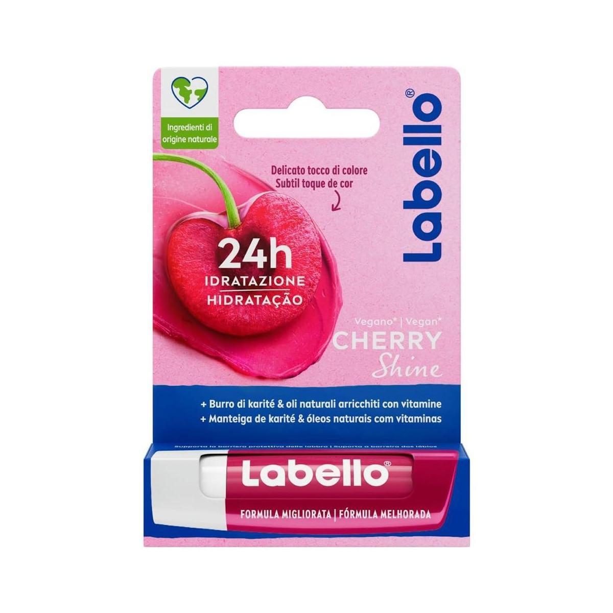 Labello Cherry Shine 4,8gr. Balsamo Labbra Idratante Ciliegia