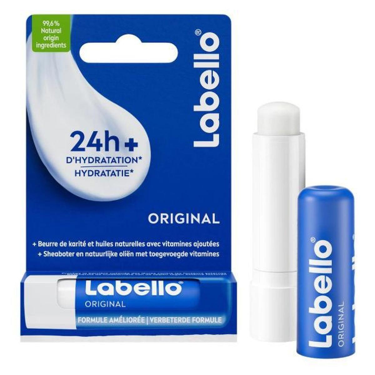 Labello Classic Care. Balsamo Labbra Idratante 24h con Burro di Karité