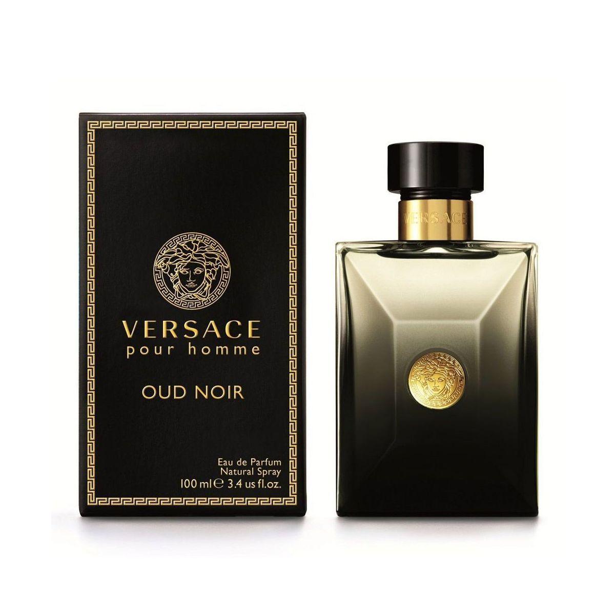 Versace Oud Noir Eau de Parfum 100ml Spray. Fragranza Maschile Orientale Legnosa
