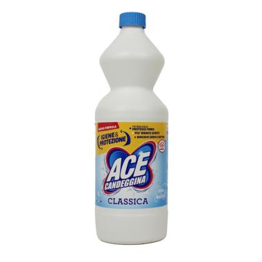 Ace Candeggina Classica 1 Litro Bucato Bianco e Igienizzato con Salva Fibra