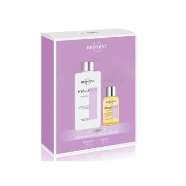 Cofanetto Biopoint Hyaluplex: Shampoo e Olio Riparatore per Capelli Danneggiati