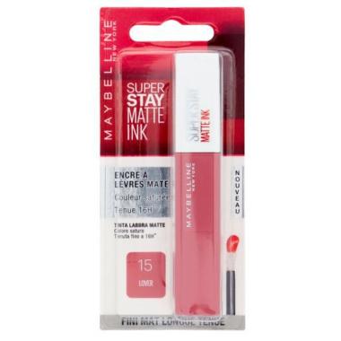 Maybelline Super Stay Matte Ink Rossetto Liquido 15 Lover - Lunga Tenuta Mat.
