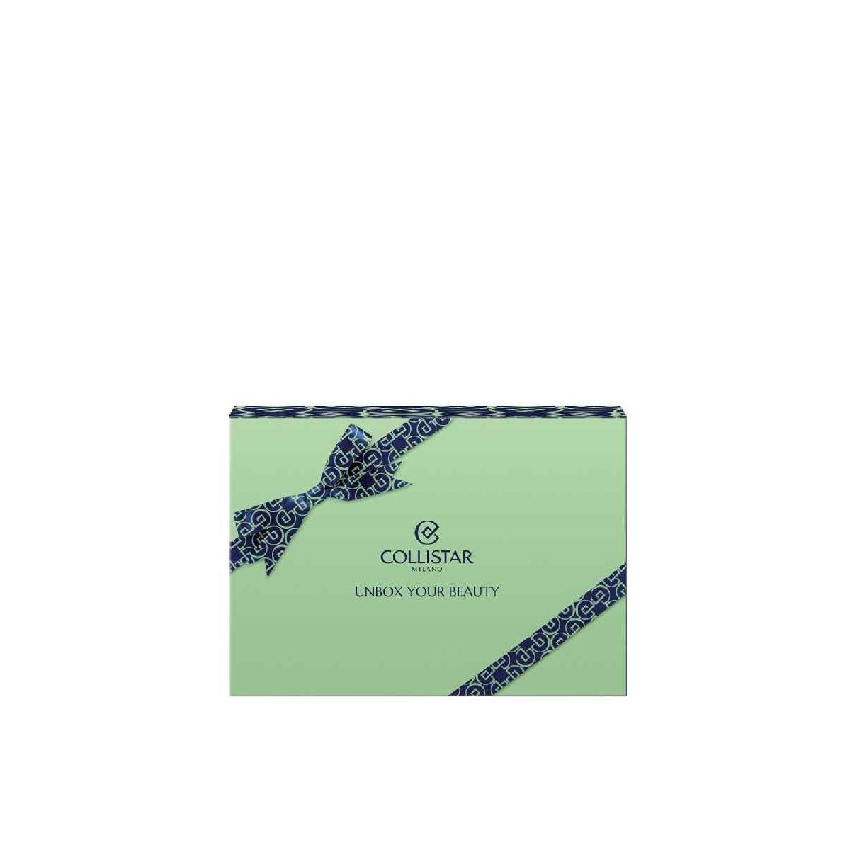 Cofanetto Collistar Attivi Puri Collagene: Crema Viso, Contorno Occhi e Pochette The Bridge.<br />