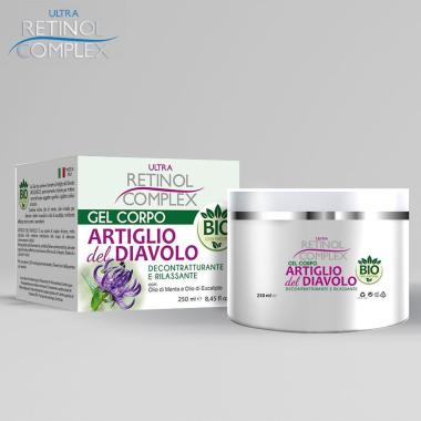 Retinol Complex Gel Corpo BIO all'Artiglio del Diavolo - Azione Lenitiva per Muscoli e Articolazioni, 250ml